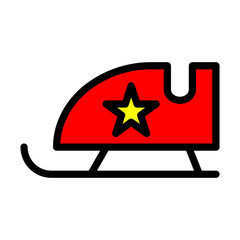 Santa's carriage icon