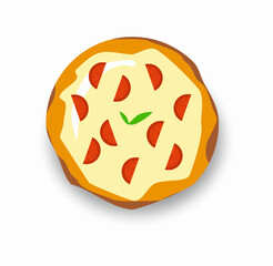 pizza vector margarita