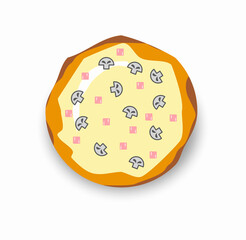 illustration of a pizza