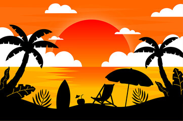 Summer Landscape Banner 