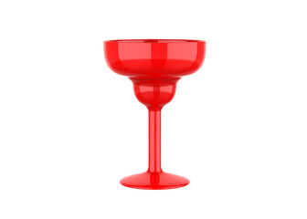 Blank margarita glass  for branding. 3d render illustration.