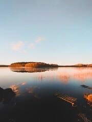 sunset over the lake. Poland - Mazury © P.Ch. Fotografia