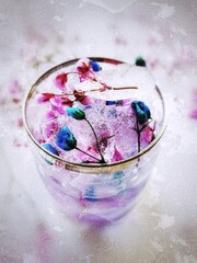 ice cream in glass