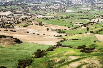 Volcanic rock formations landscape,Turkey country