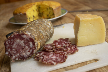 Milan salami and Sardinian pecorino