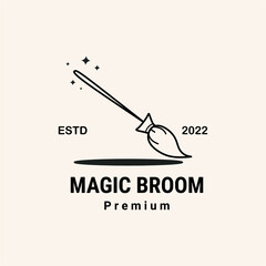Magical broomstick logo