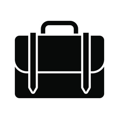 Briefcase icon, for graphic and web design. vector illustration