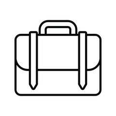 Briefcase icon, for graphic and web design. vector illustration