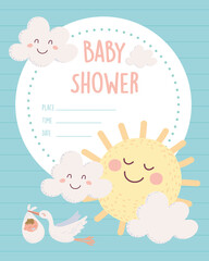 baby shower label