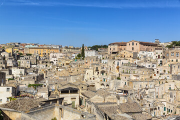 Naklejka premium Beautiful view of Matera. City of Basilicata.