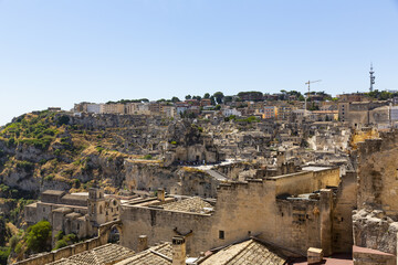 Fototapeta na wymiar Beautiful view of Matera. City of Basilicata.