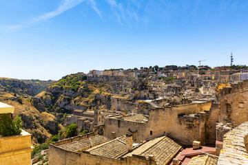 Obraz premium Beautiful view of Matera. City of Basilicata.