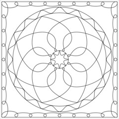 Geometric Coloring Page M_2203007