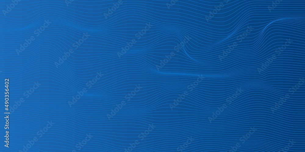 Poster dark blue background. modern line stripes curve abstract presentation background. with parallel line