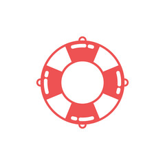 Life ring icon, Vector and Illustration.