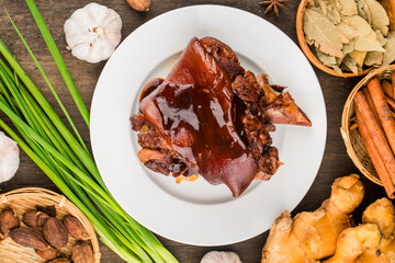 Chinese Food: Braised Pork Knuckle