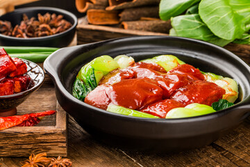 Chinese cuisine - braised meat, fermented bean curd braised meat