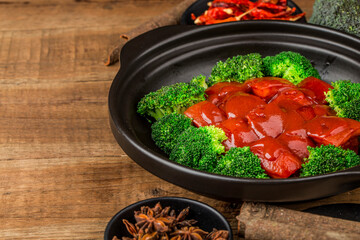 Chinese cuisine - braised meat, fermented bean curd braised meat