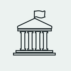 Government vector icon illustration sign