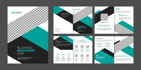 Multipurpose 8 pages business brochure, proposal, annual report template