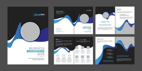 Multipurpose 8 pages business brochure, proposal, annual report template