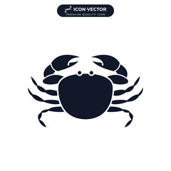 crab icon symbol template for graphic and web design collection logo vector illustration