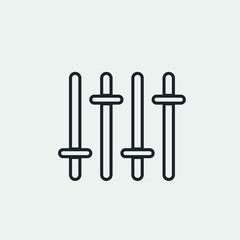 Sound mixer system vector icon illustration sign