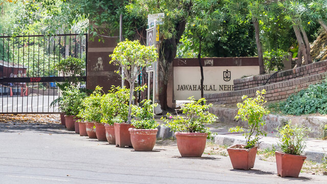 A Very Old And Famous Jawaharlal Nehru (JNU) University A Public Central University Located In New Delhi, India