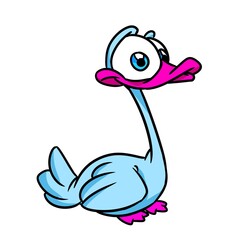 Little bird duck character illustration cartoon