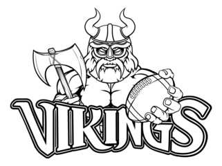 Viking American Football Sports Mascot