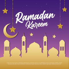 Ramadan Kareem islamic banner template