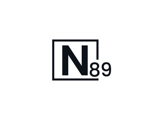 N89, 89N Initial letter logo