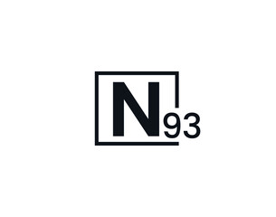 N93, 93N Initial letter logo