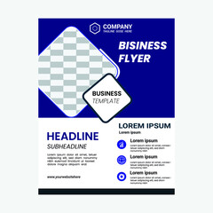 Corporate business cover and back page a4 flyer design template for print Abstract vector modern/ flyer design / brochure design template / annual report /book cover / in an A4 page