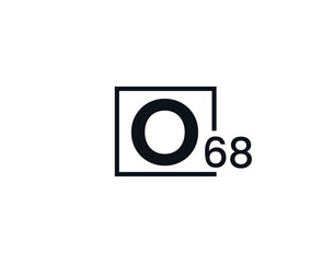 O68, 68O Initial letter logo