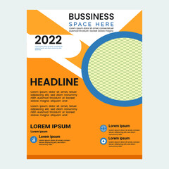 Corporate business cover and back page a4 flyer design template for print Abstract vector modern/ flyer design / brochure design template / annual report /book cover / in an A4 page