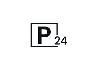 P24, 24P Initial letter logo