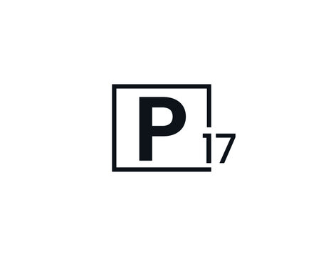 P17, 17P Initial letter logo