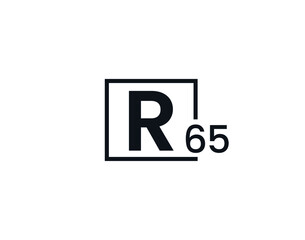 R65, 65R Initial letter logo