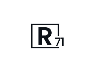 R71, 71R Initial letter logo