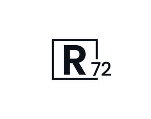 R72, 72R Initial letter logo