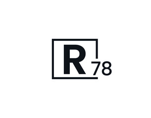 R78, 78R Initial letter logo