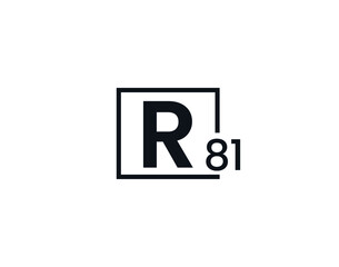 R81, 81R Initial letter logo