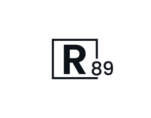 R89, 89R Initial letter logo