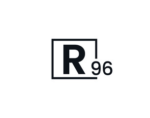 R96, 96R Initial letter logo