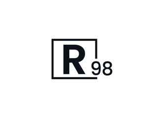 R98, 98R Initial letter logo