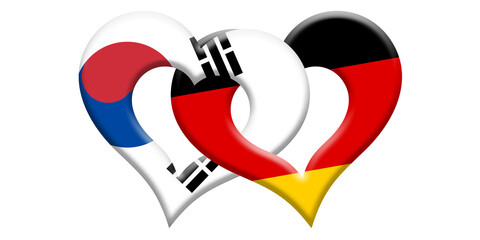 Herzen Deutschland Südkorea