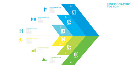 Business data visualization. Infographic Elements stock illustration Infographic, Number 6, Part Of, Steps , Icons, Arrow