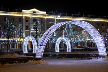 Naklejka premium bridge over the river