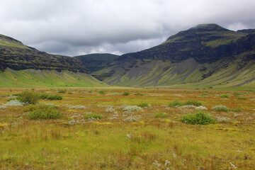 Fototapeta na wymiar Island - Landschaft Suðurland / Iceland - Landscape Suðurland /